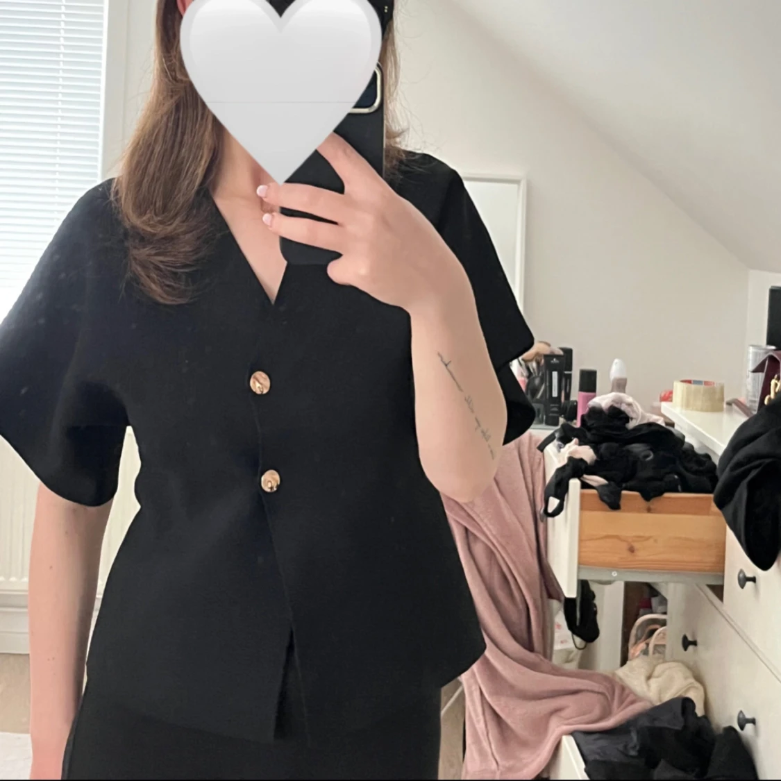 Svart blus ifrån Zara  - 1