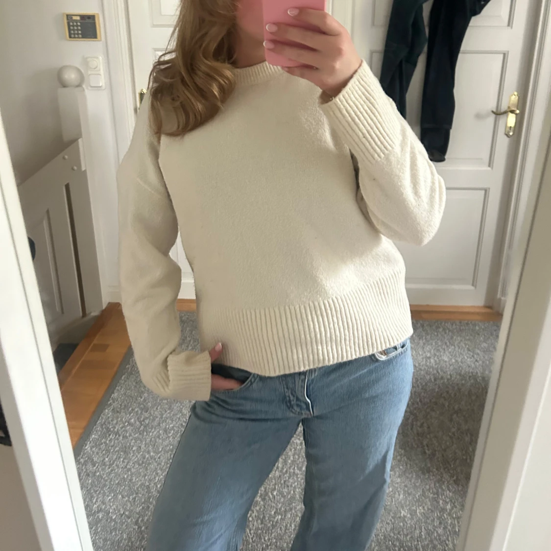 Vit stickad tröja från &OtherStories  - 1