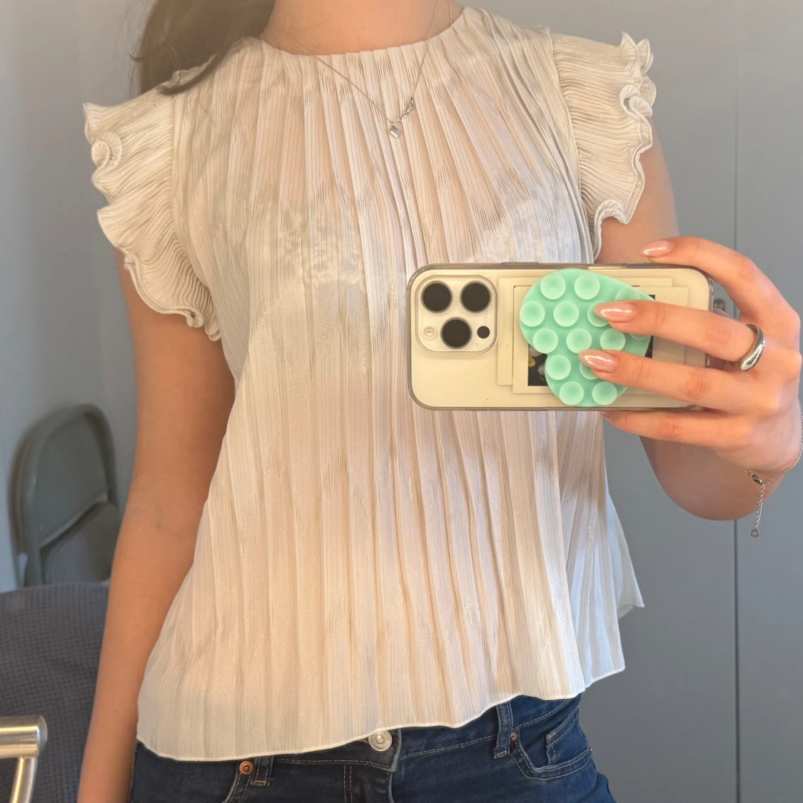 Vit blus från &Other Stories