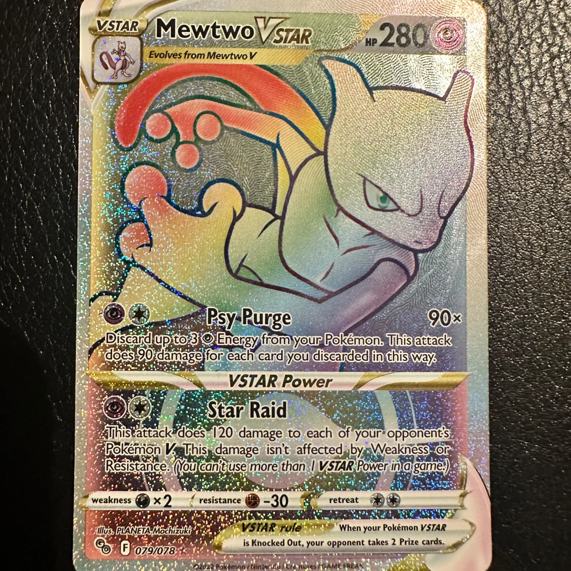 Mewtwo VSTAR Pokémonkort