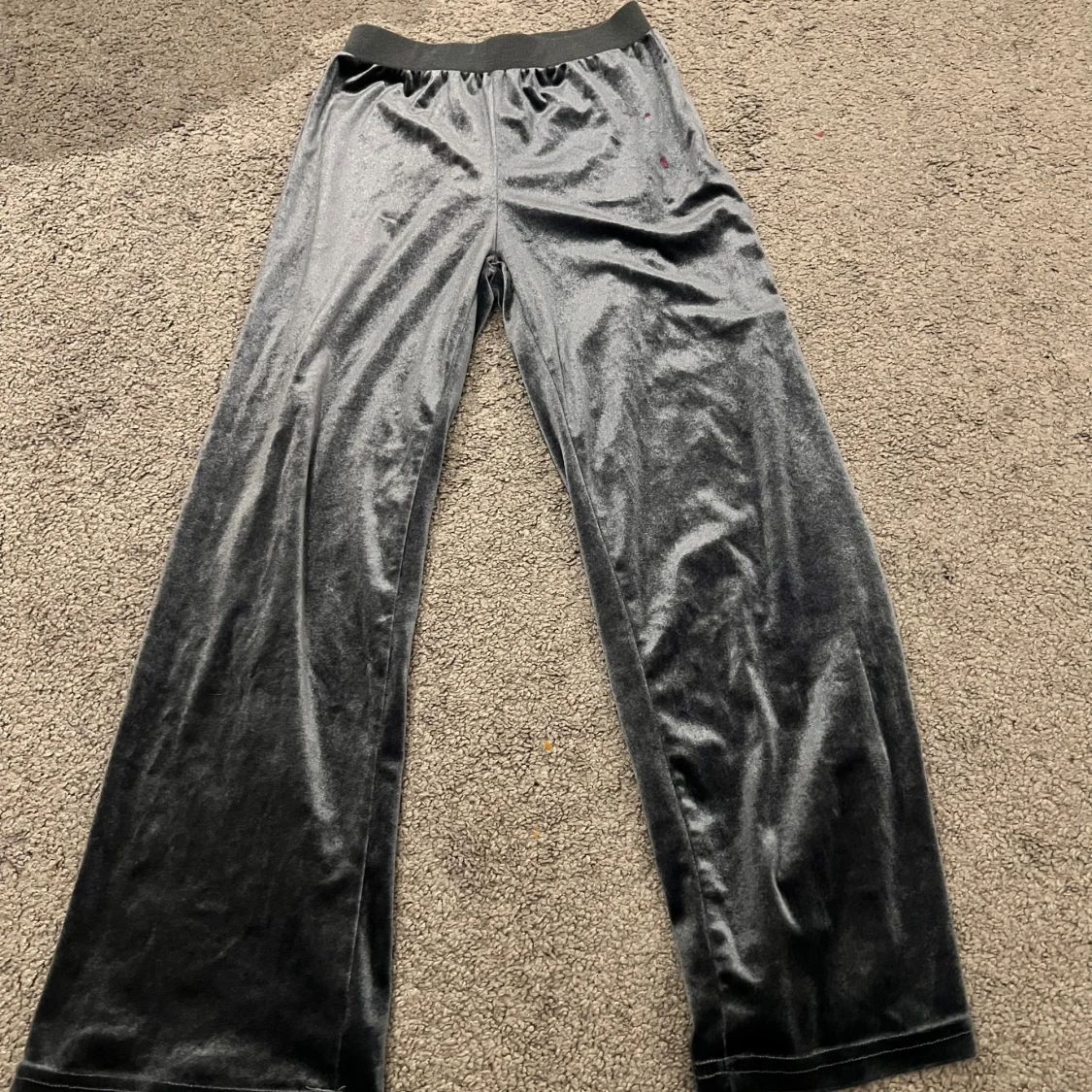 Grå mjukissätt i sammet