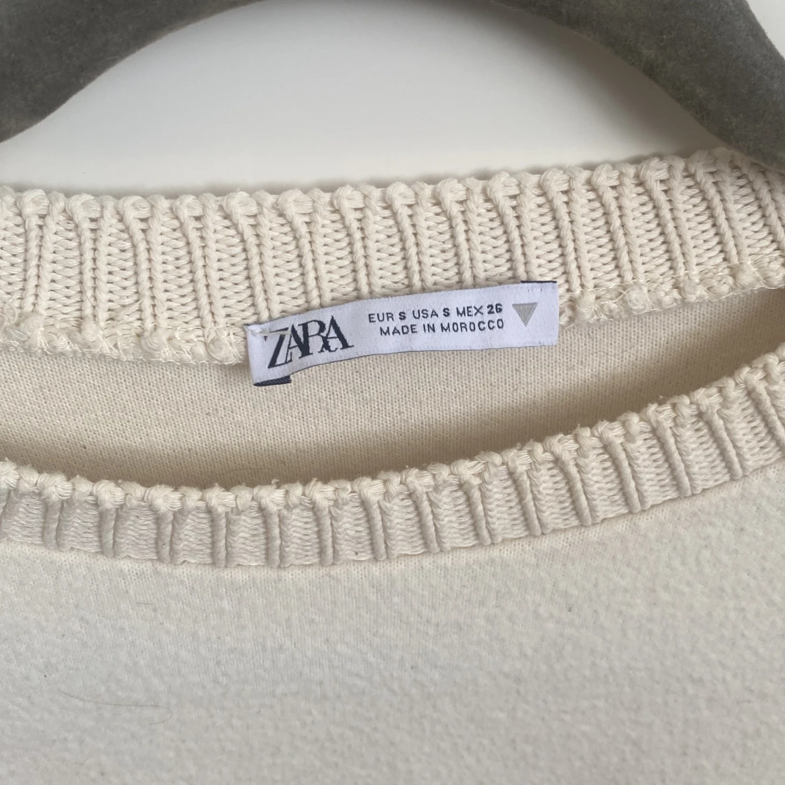 Vit stickad tröja från Zara - 1