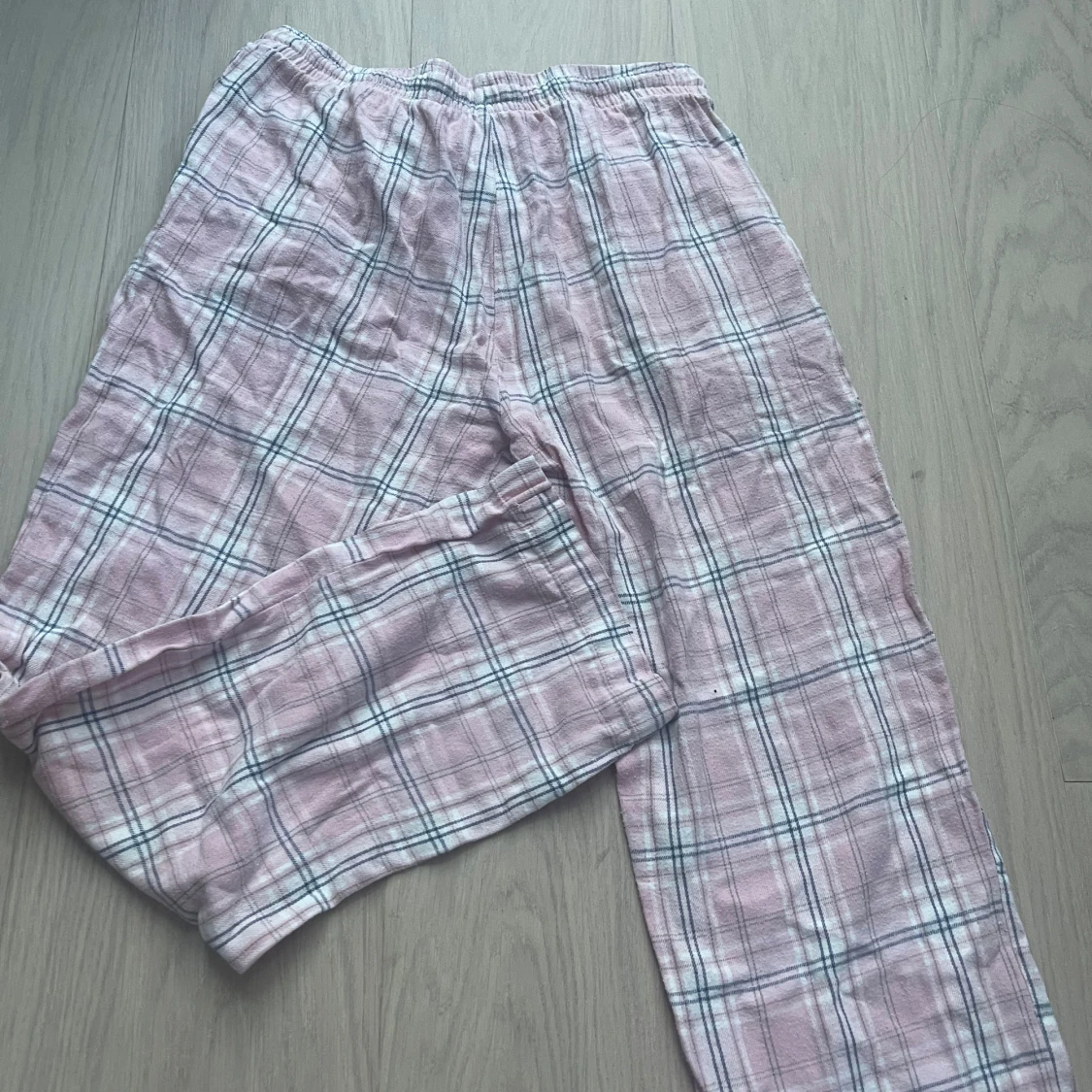 Rosa rutiga pyjamas byxor - 1
