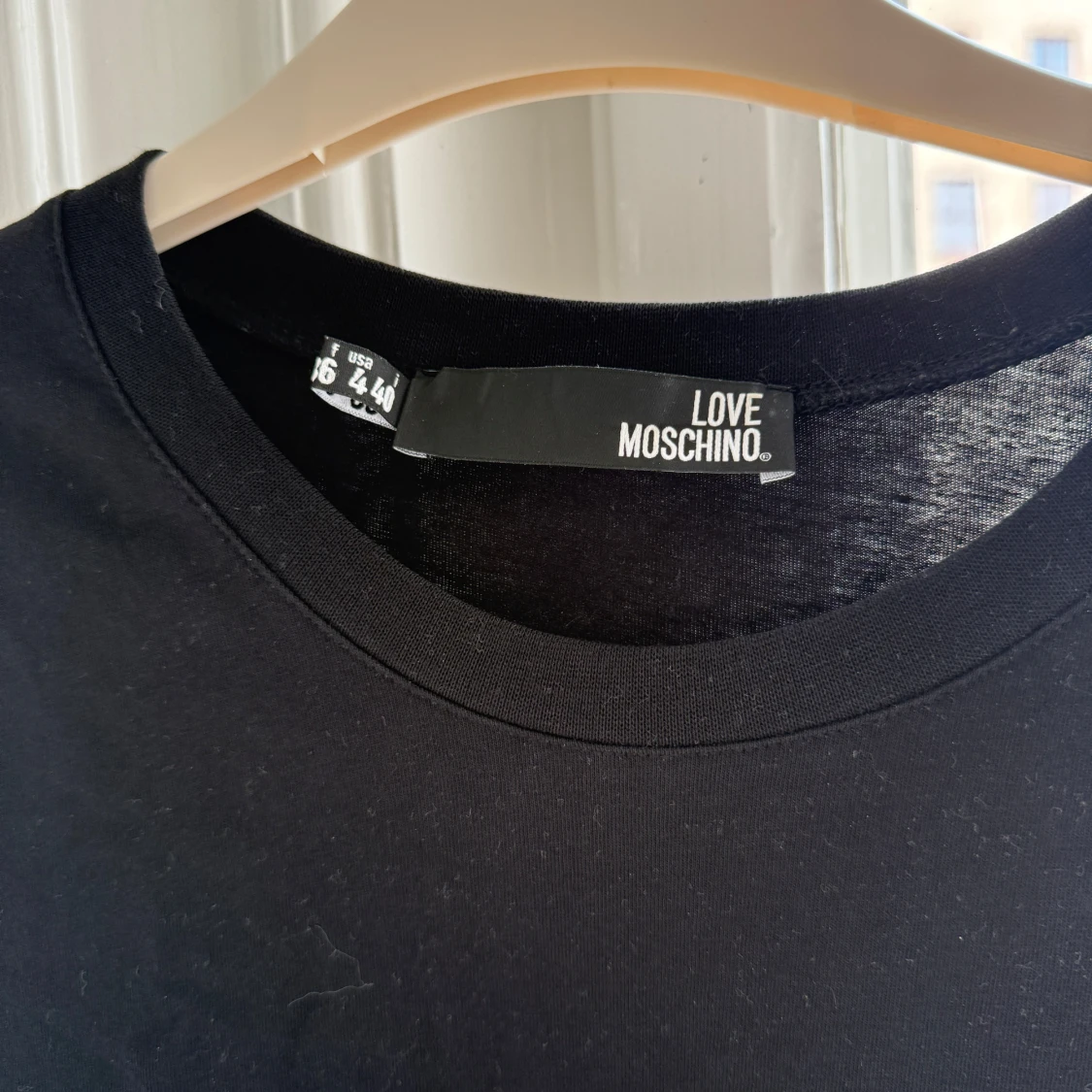 Svart Love Moschino t-shirt med tryck - 1