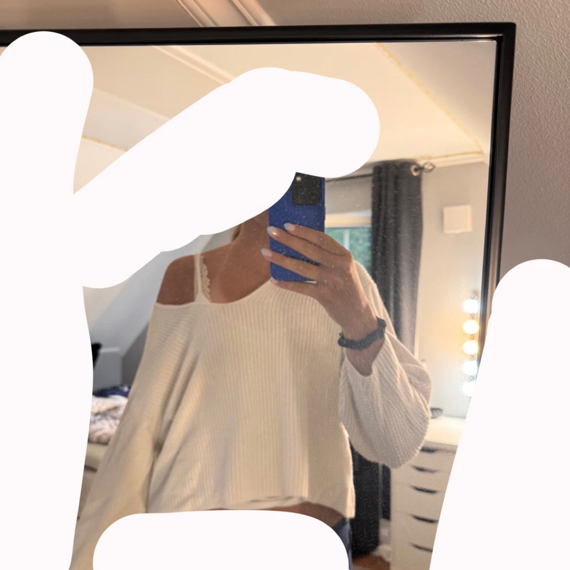 Ljusblå stickad tröja från Pull&Bear - 2