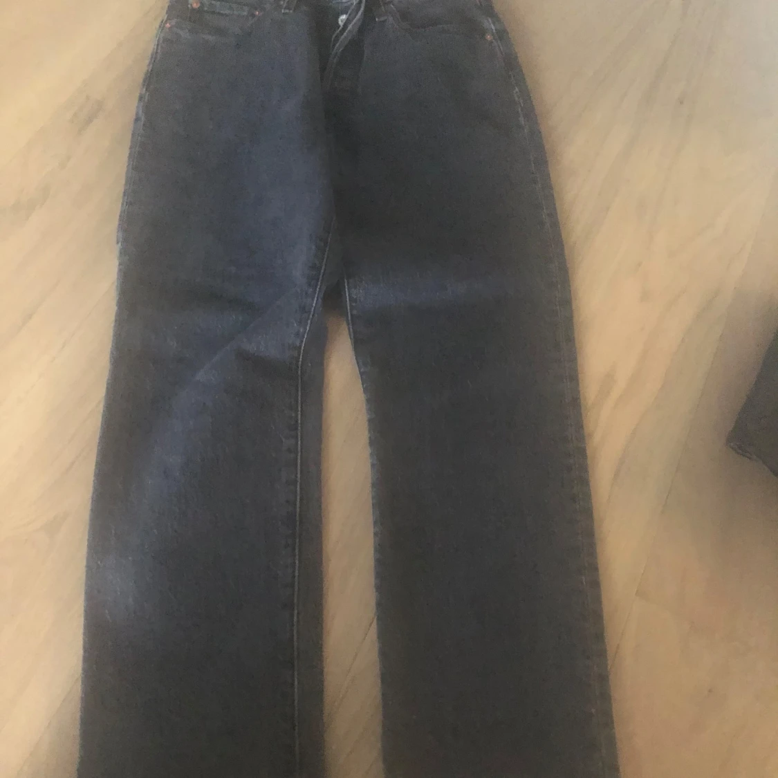 Levi's 501 svarta jeans straight fit