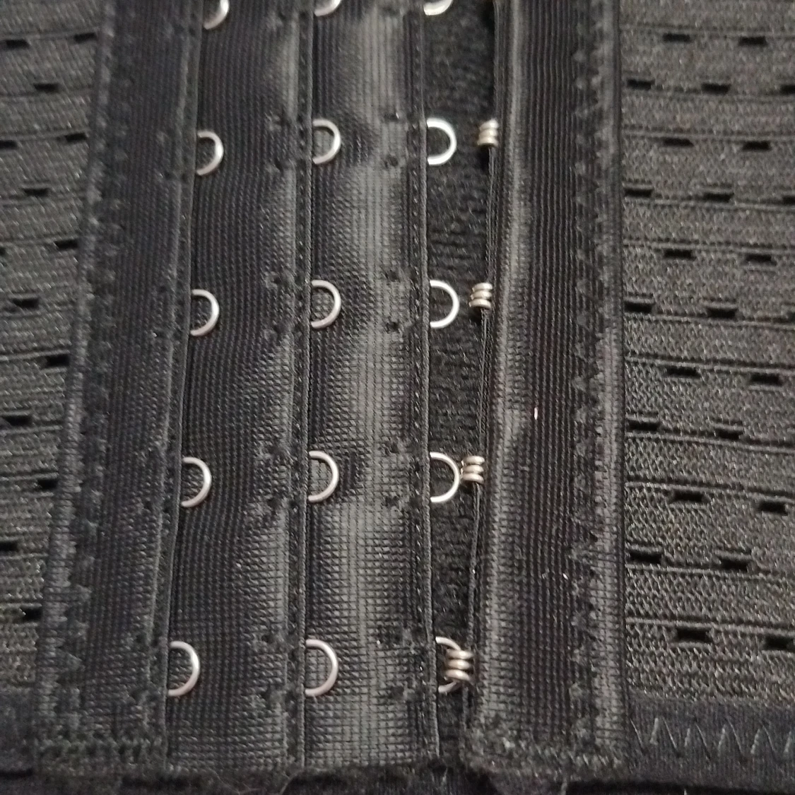 Svart waisttrainer korsett med hyskor - 3