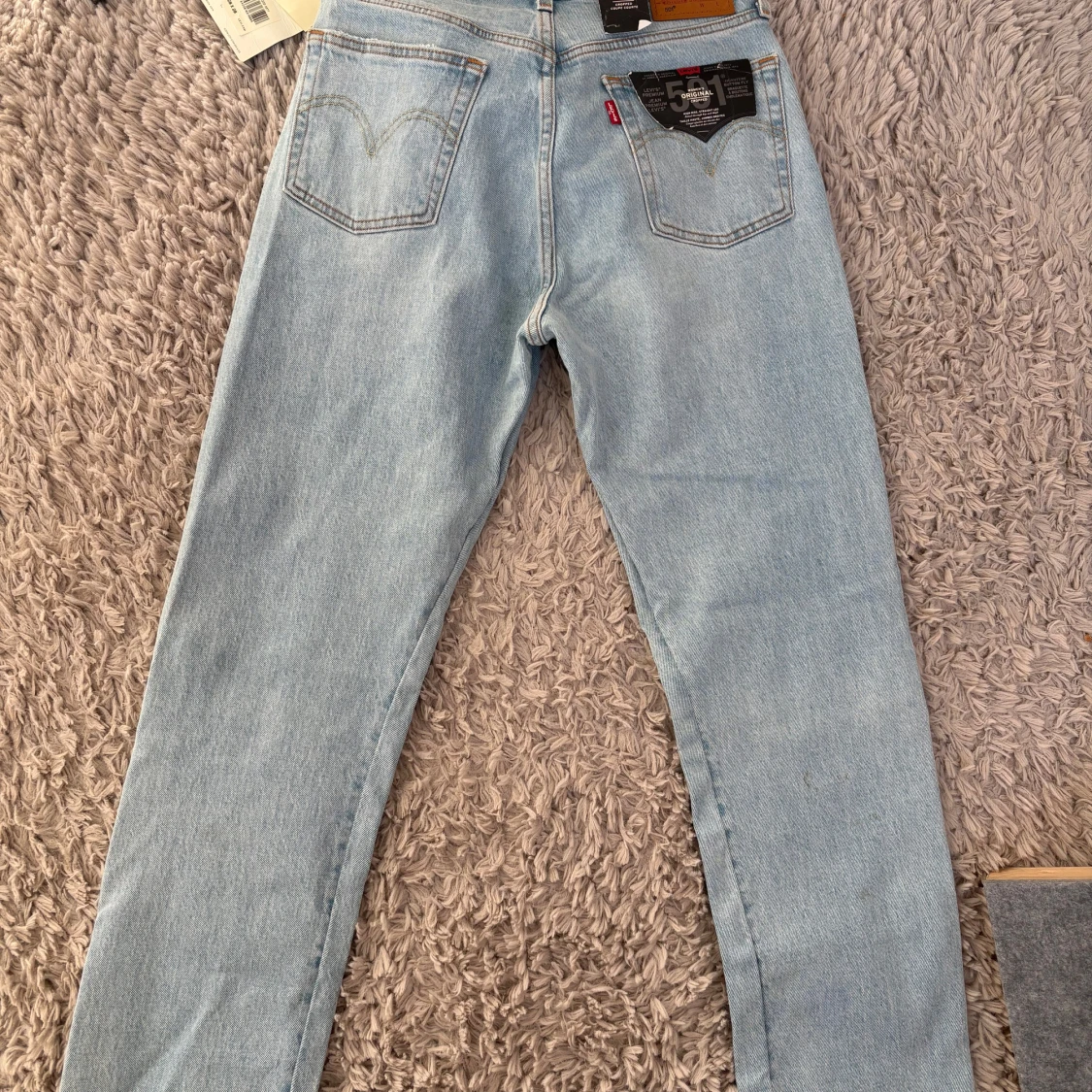 Levi's 501 Cropped jeans med logoband - 1