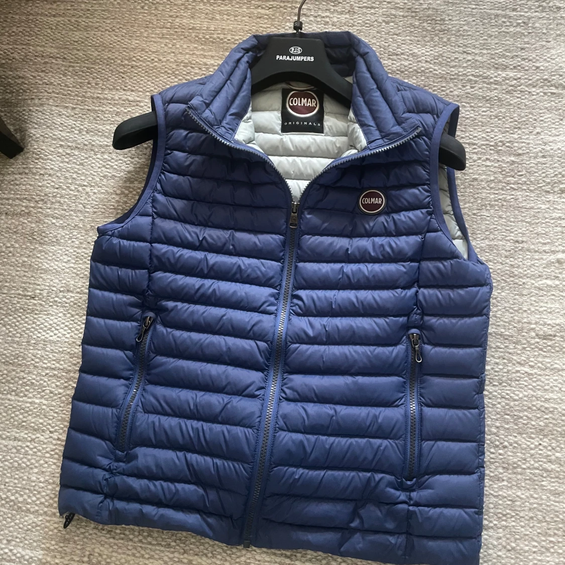 Blå dunväst från Colmar