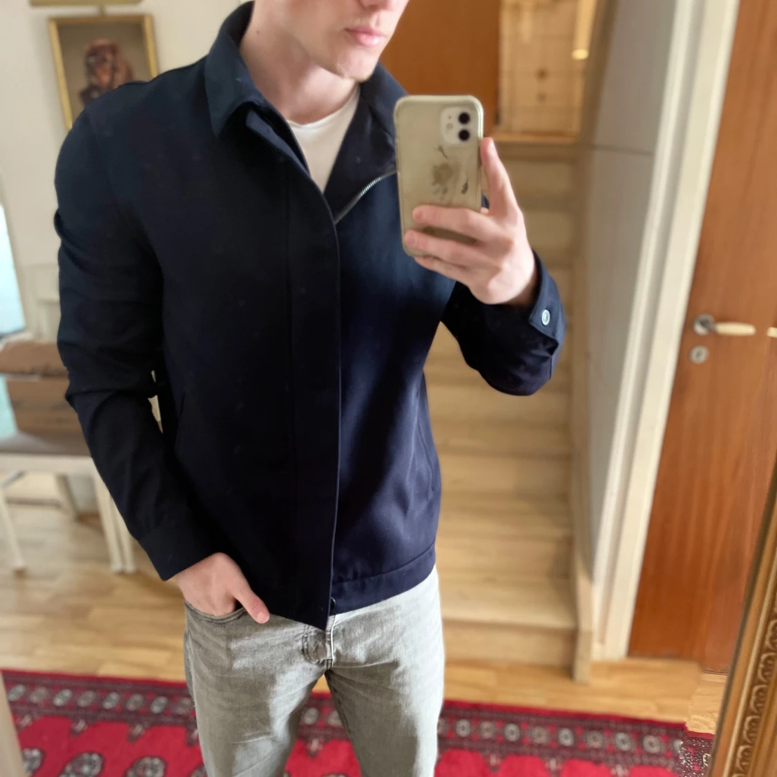 Mörkblå overshirt - 2