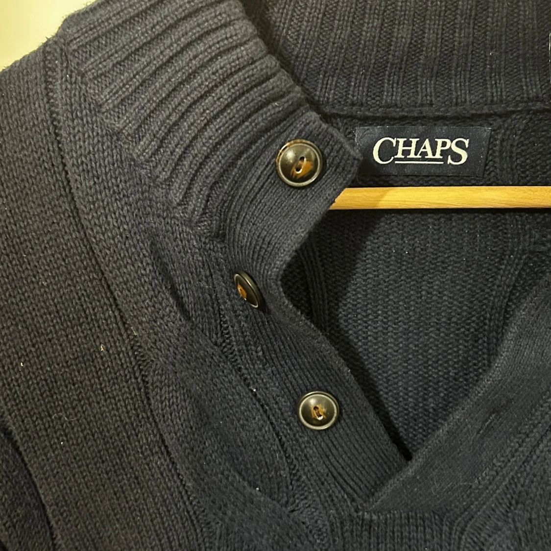 Navy CHAPS Ralph Lauren sweater  - 1