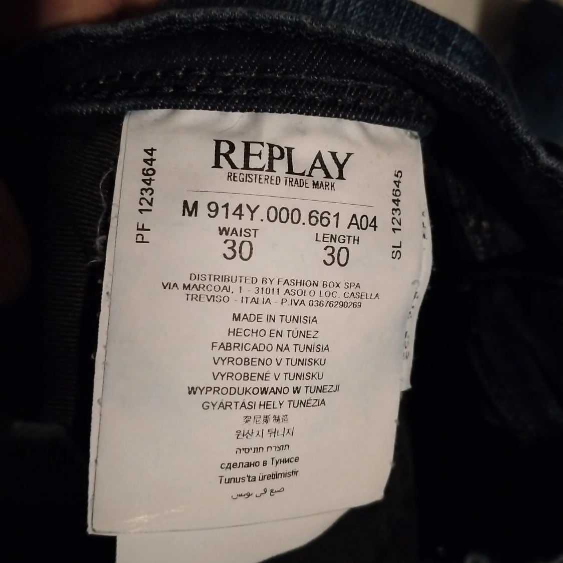 Blå Replay jeansbyxor herr - 1