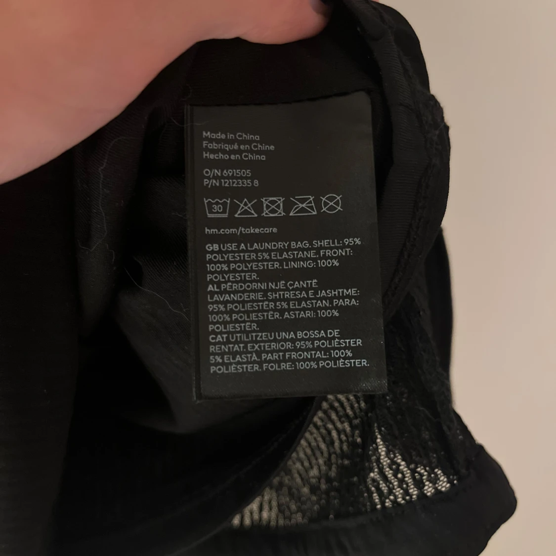 Svart paljettlinne från H&M - 3