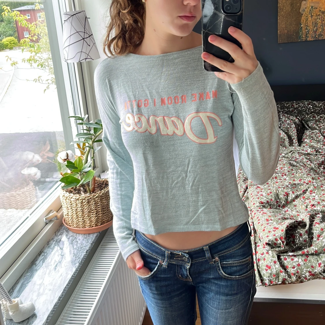 Grå långärmad tröja från H&M