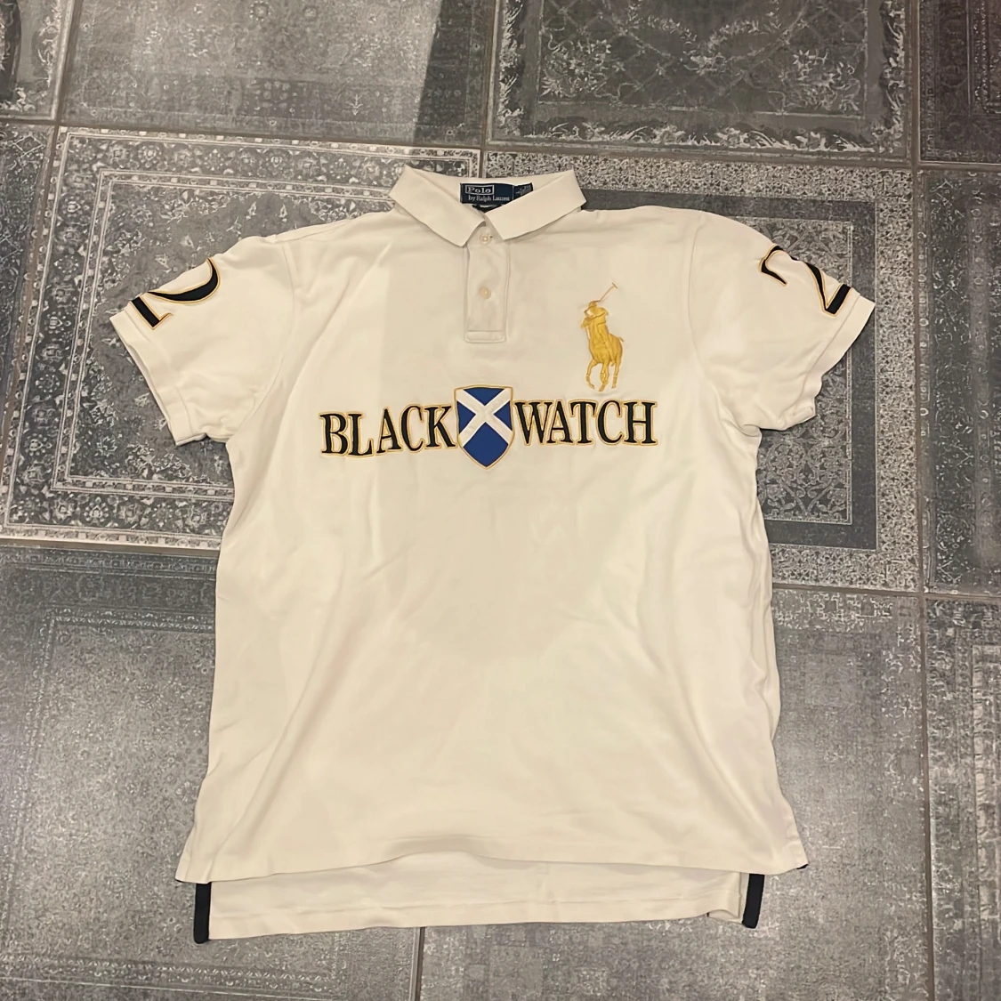 Vit Polo Ralph Lauren Blackwatch t-shirt
