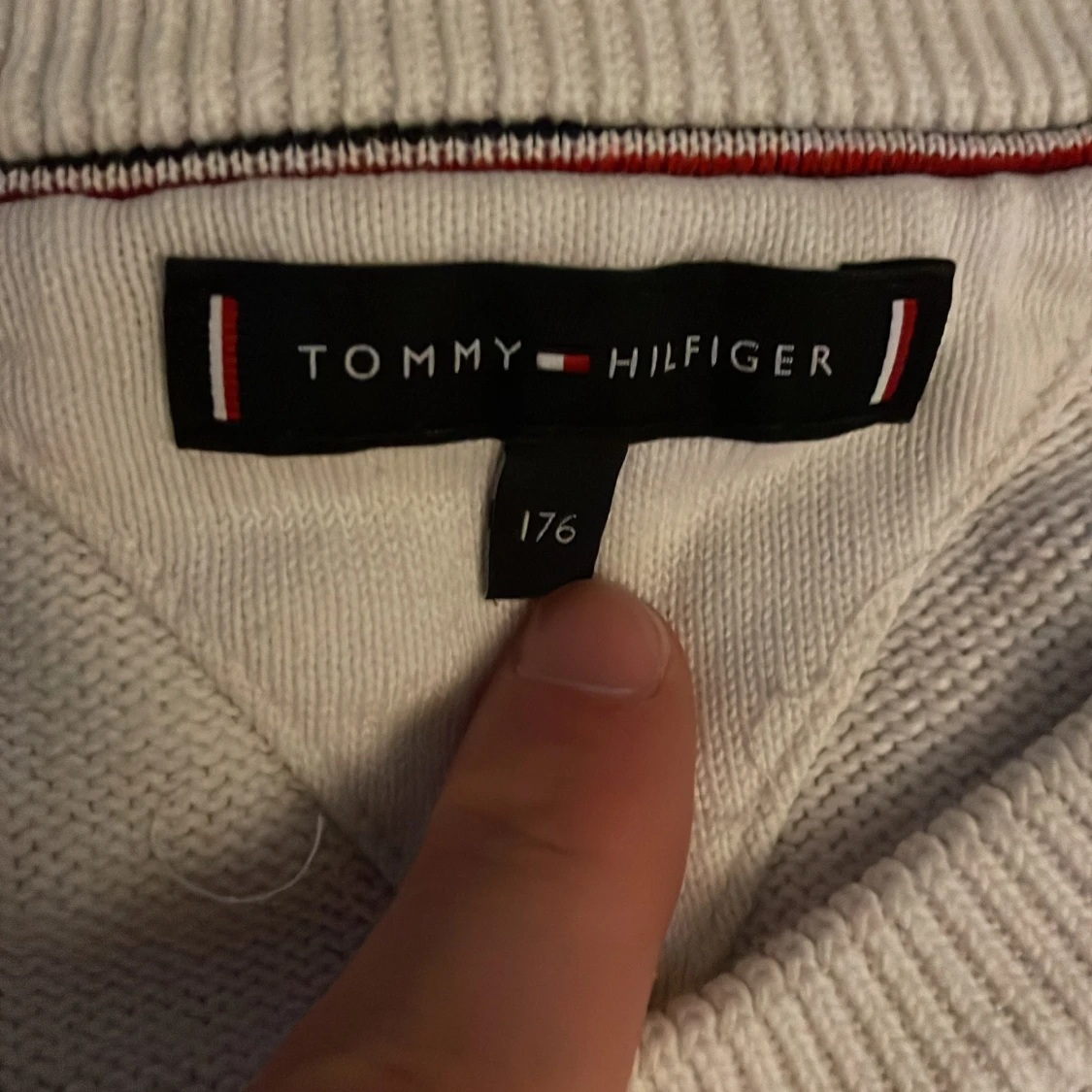 Vit långärmad tröja Tommy Hilfiger - 1