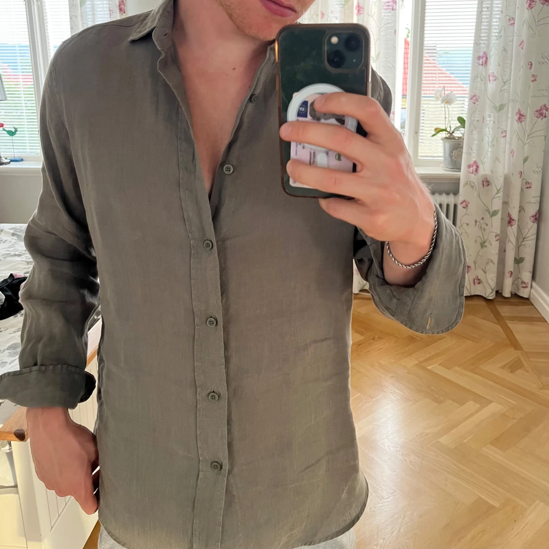 Massimo Dutti Linne skjorta - 1