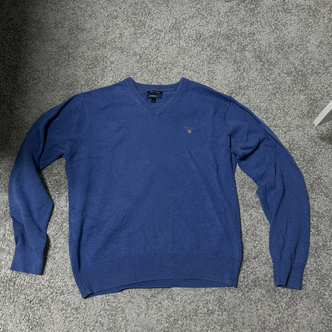 Blå stickad tröja från GANT