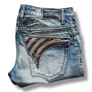 Robin’s Jeans   - Robin’s Jeans  Distressed Iced Out Candy Cane  