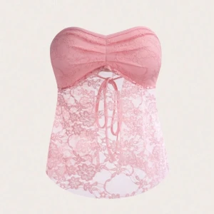 Knytt topp - En rosa sommar topp som man knyter i ryggen