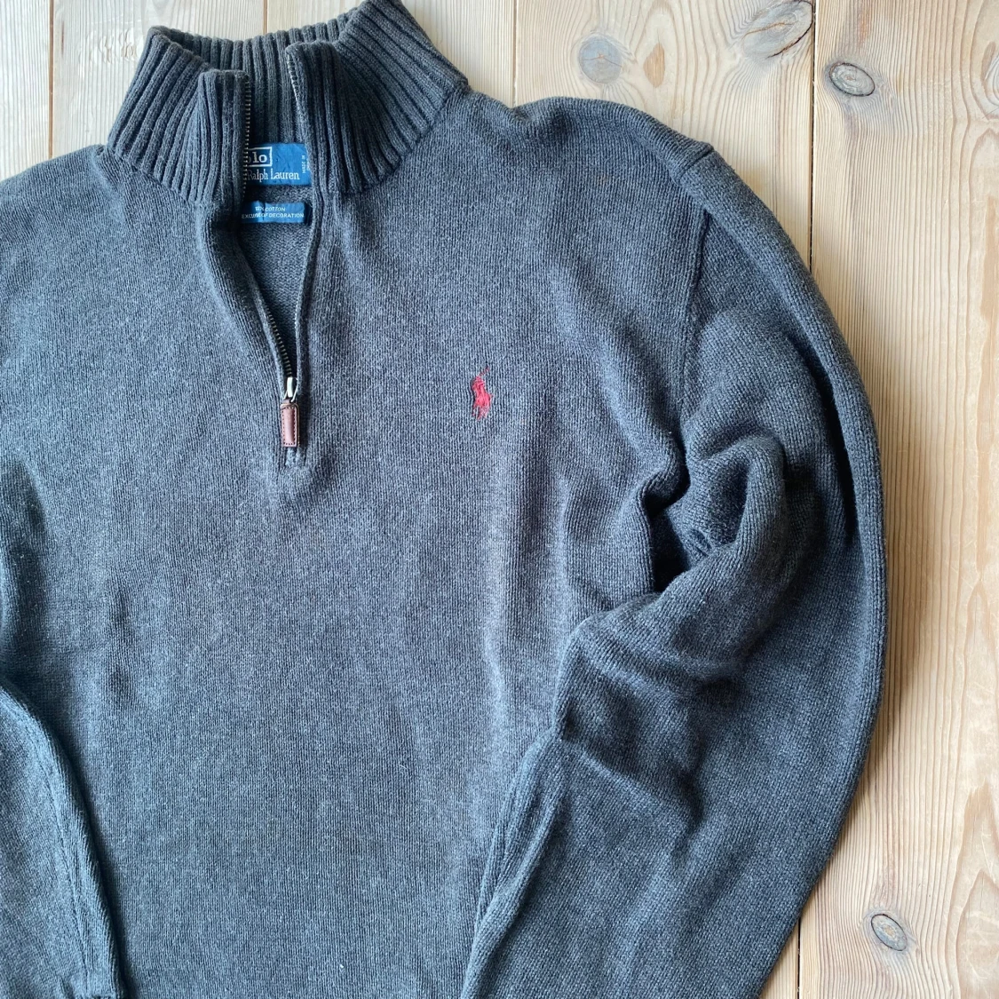 Mörkgrå half zip tröja Polo Ralph Lauren - 4