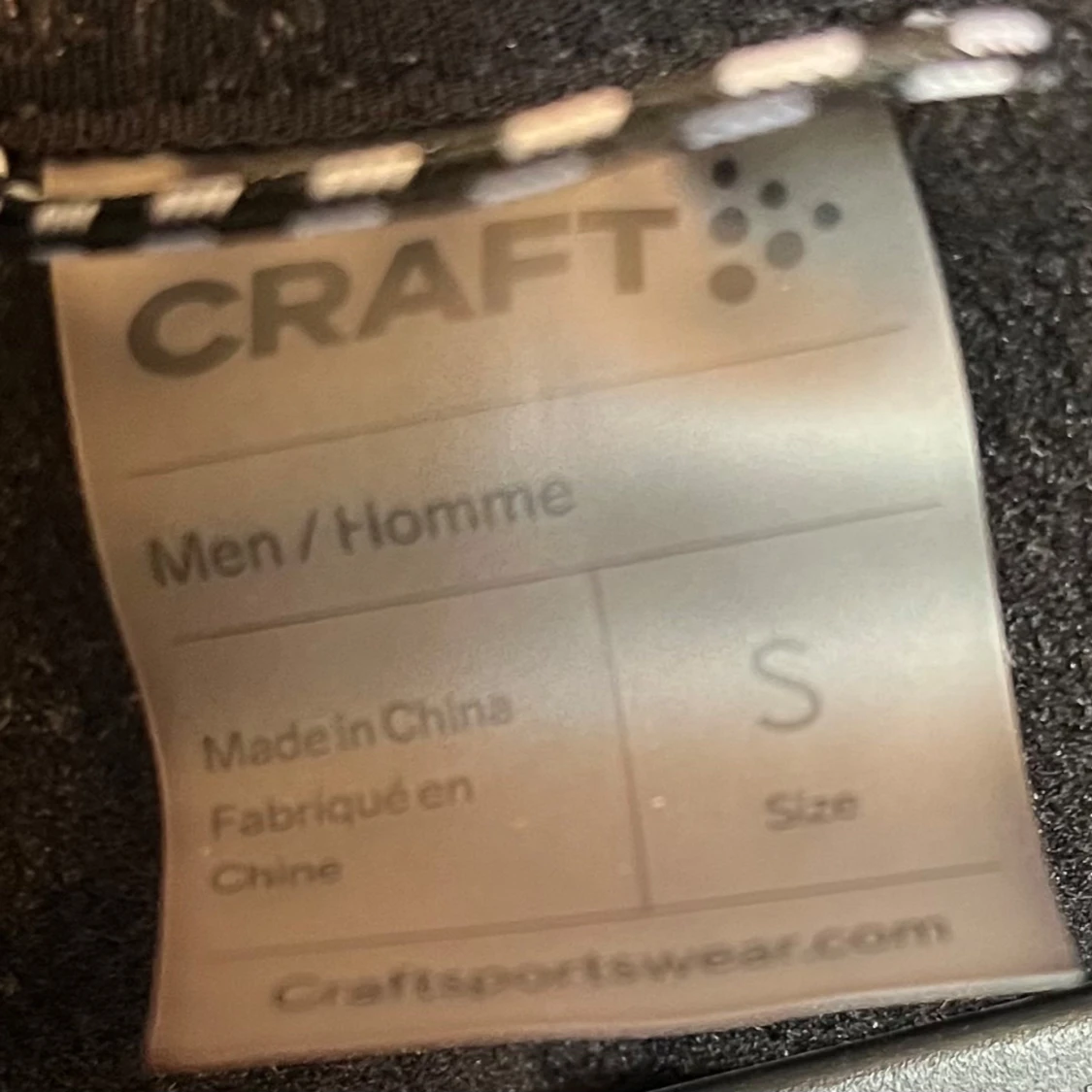 Svart zip från Craft, storlek S - 2