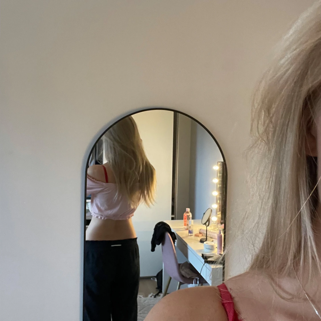 Ljusrosa croppad topp från H&M Divided - 2