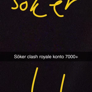 Clashroyal  - Ingen bok syns på bilden, endast en text om att söka ett Clash Royale-konto. Ingen information om titel, författare eller bokomslag finns.