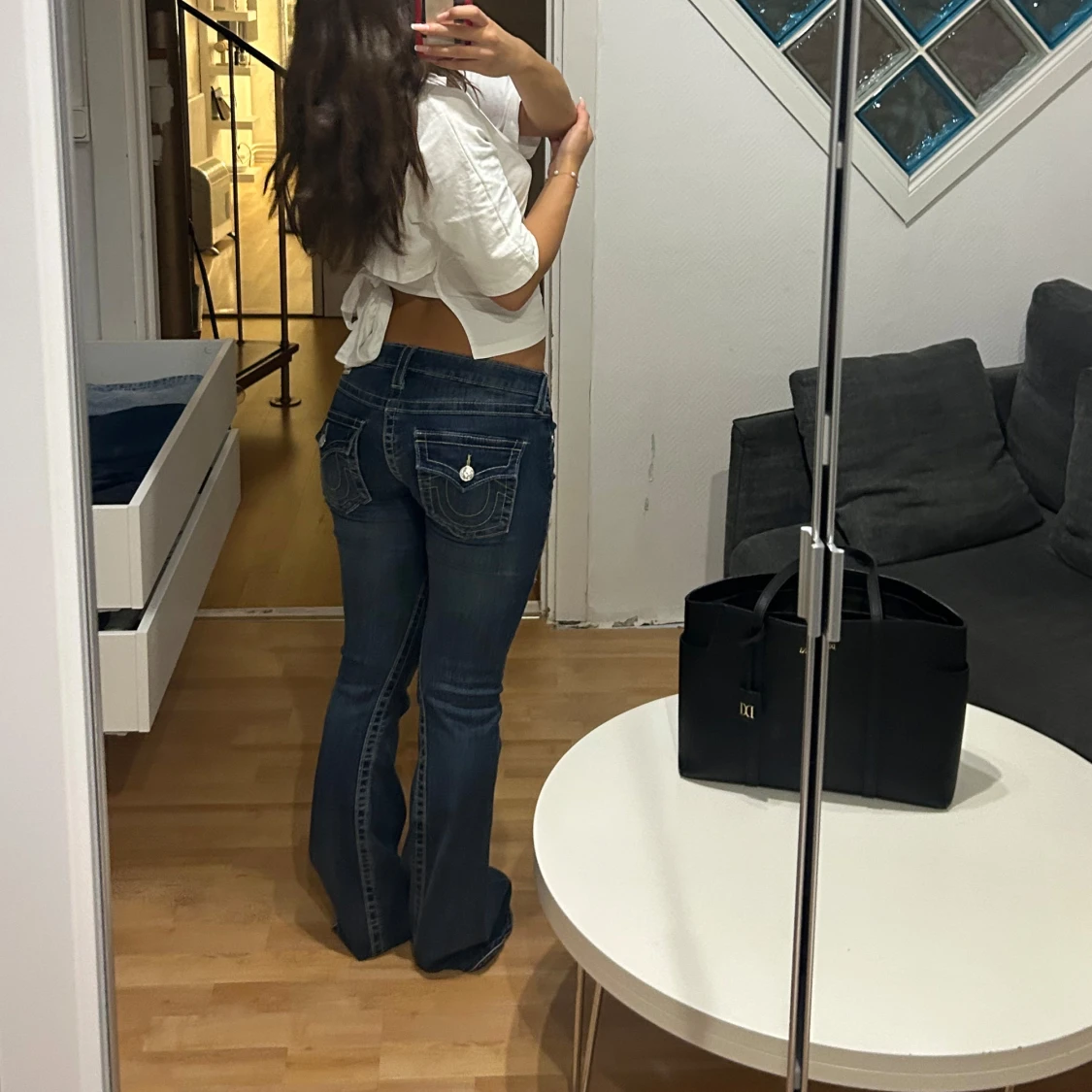 True Religion lågmidjade bootcut jeans - 3
