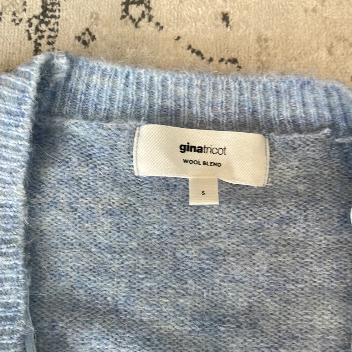 Ljusblå omlottkofta från Gina Tricot - 1
