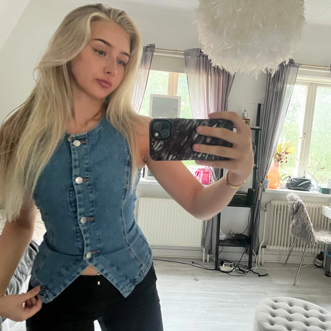 Blå Jeanstopp gina tricot