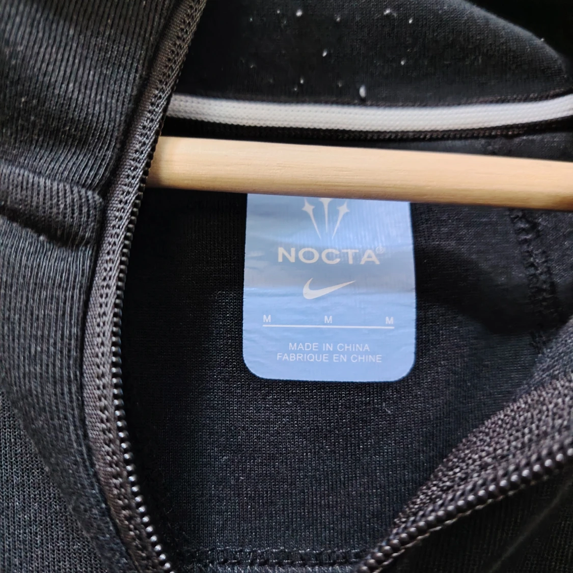 Svart NOCTA x Nike hoodiejacka M - 1