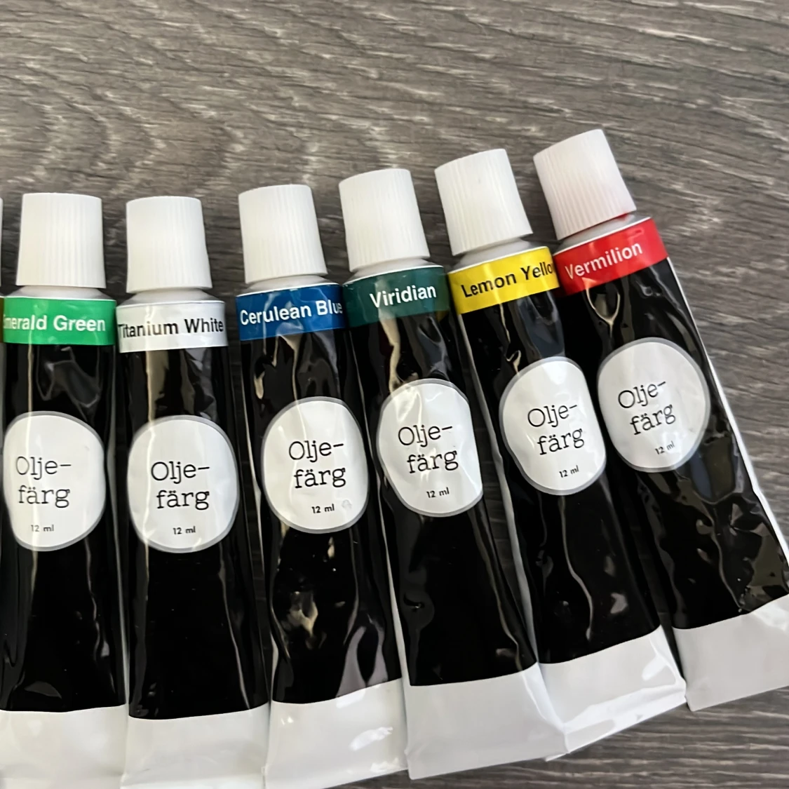 Oljefärg 12 ml (10 färger) - 2