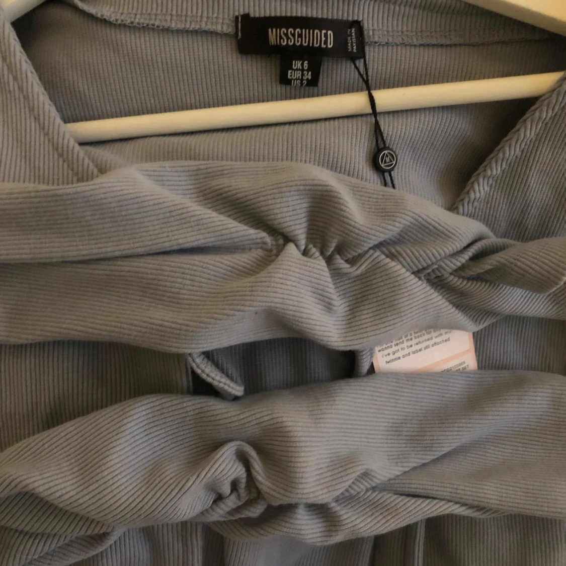 Blå ribbad tröja från Missguided - 1