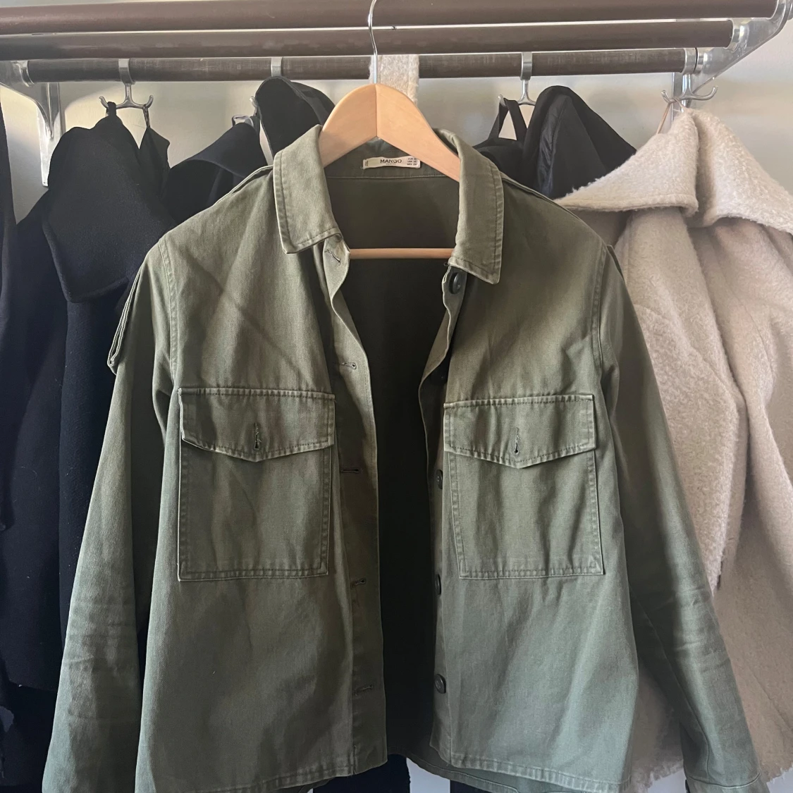 Grön vårjacka mango  - 1