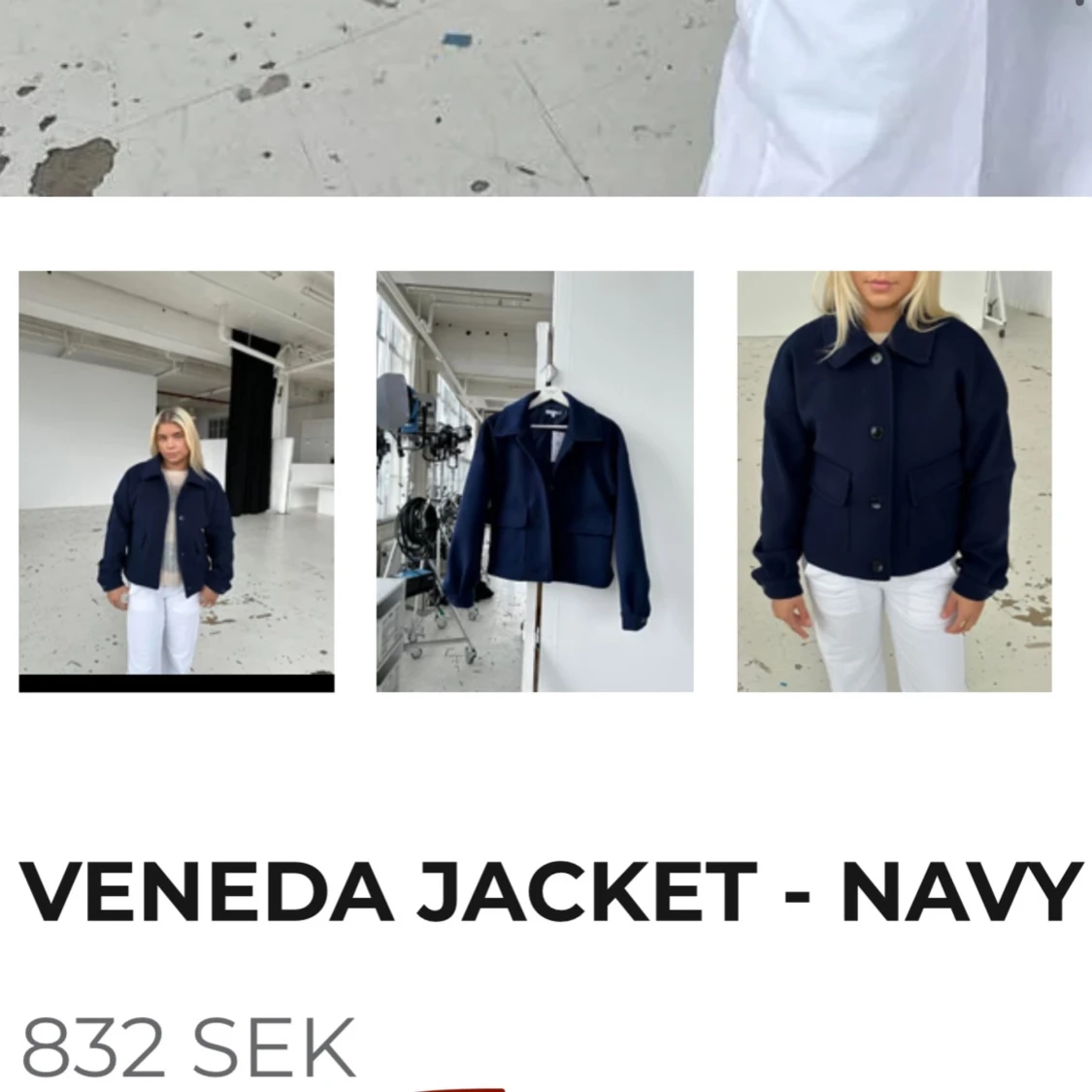 Marinblå kavaj  - 3