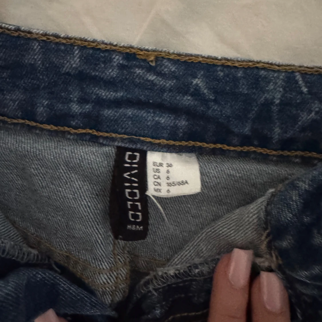 Blå jeanskjol från H&M Divided - 1