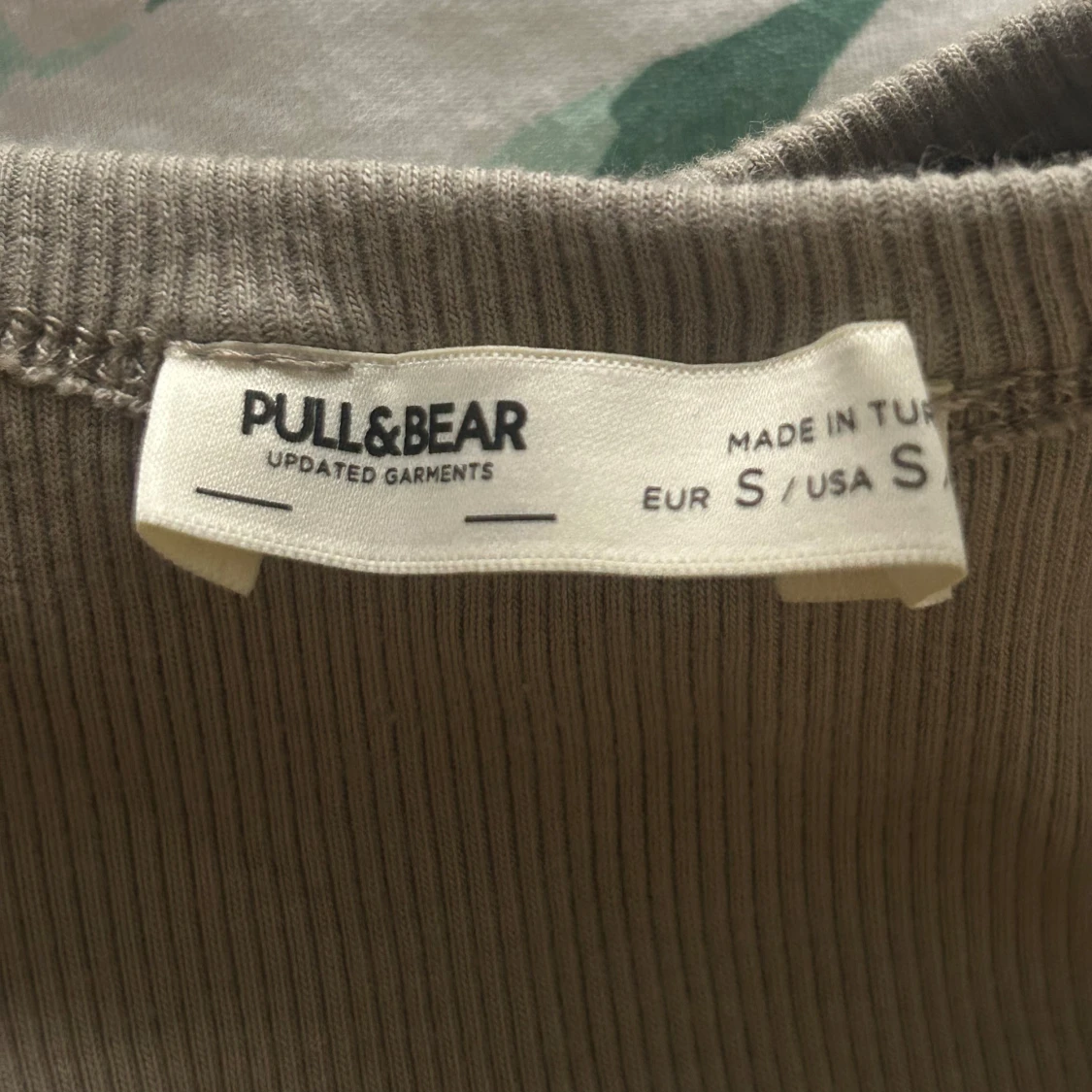 Beige ribbad tight klänning - 4