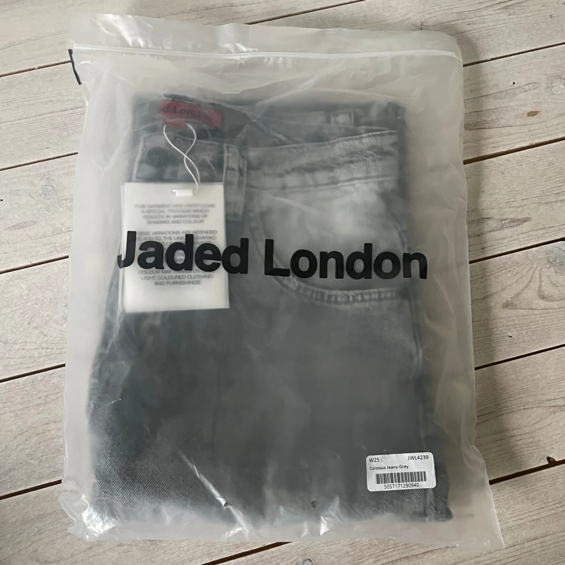 Grå wide leg jeans från Jaded London - 2