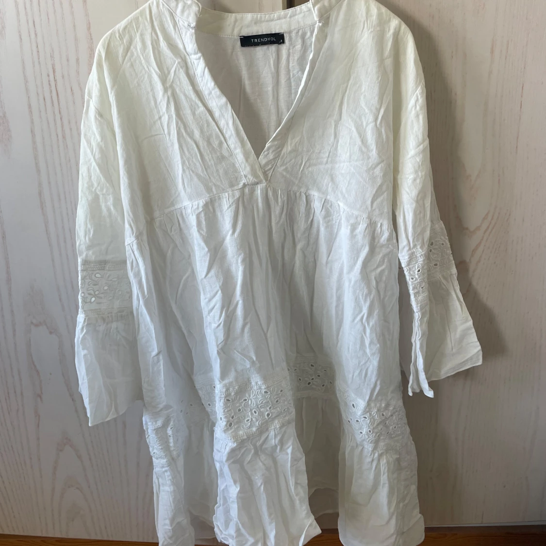 Vit strandklänning - 1