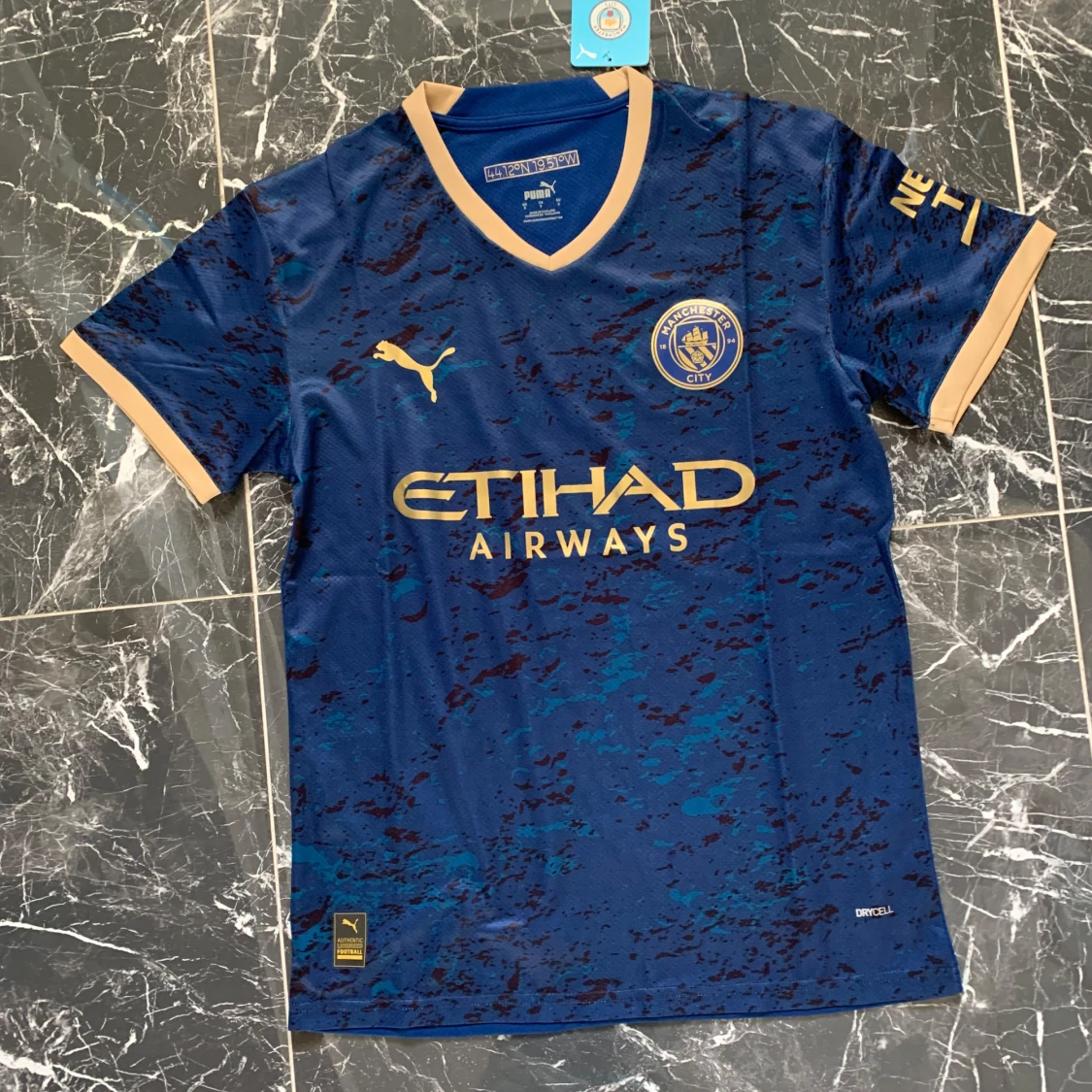 Manchester City blå fotbollströja från Puma