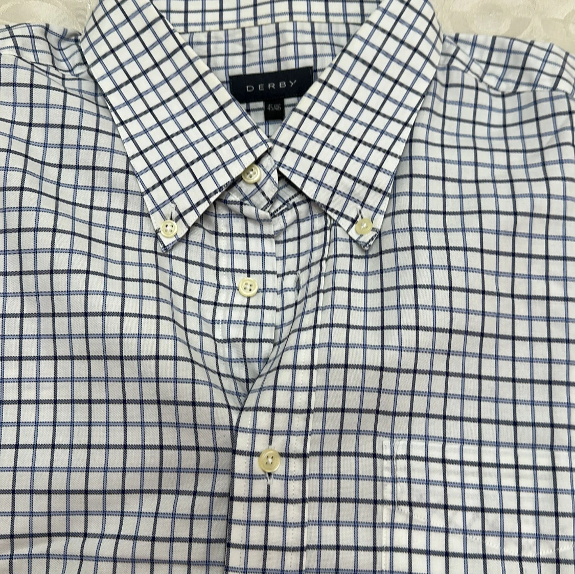 Vit rutig skjorta från Derby - 2