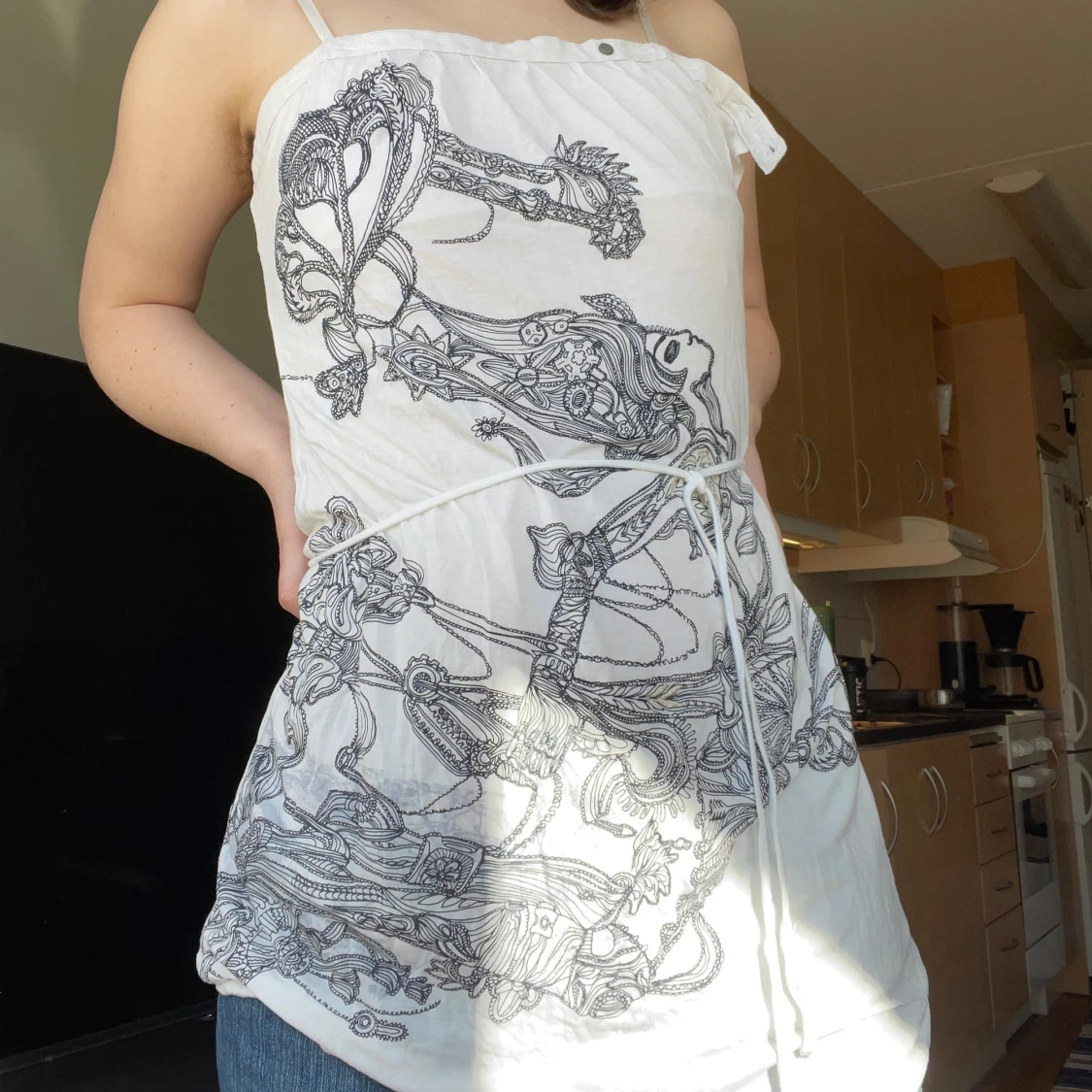 Vit topp med tryck från Diesel - 1