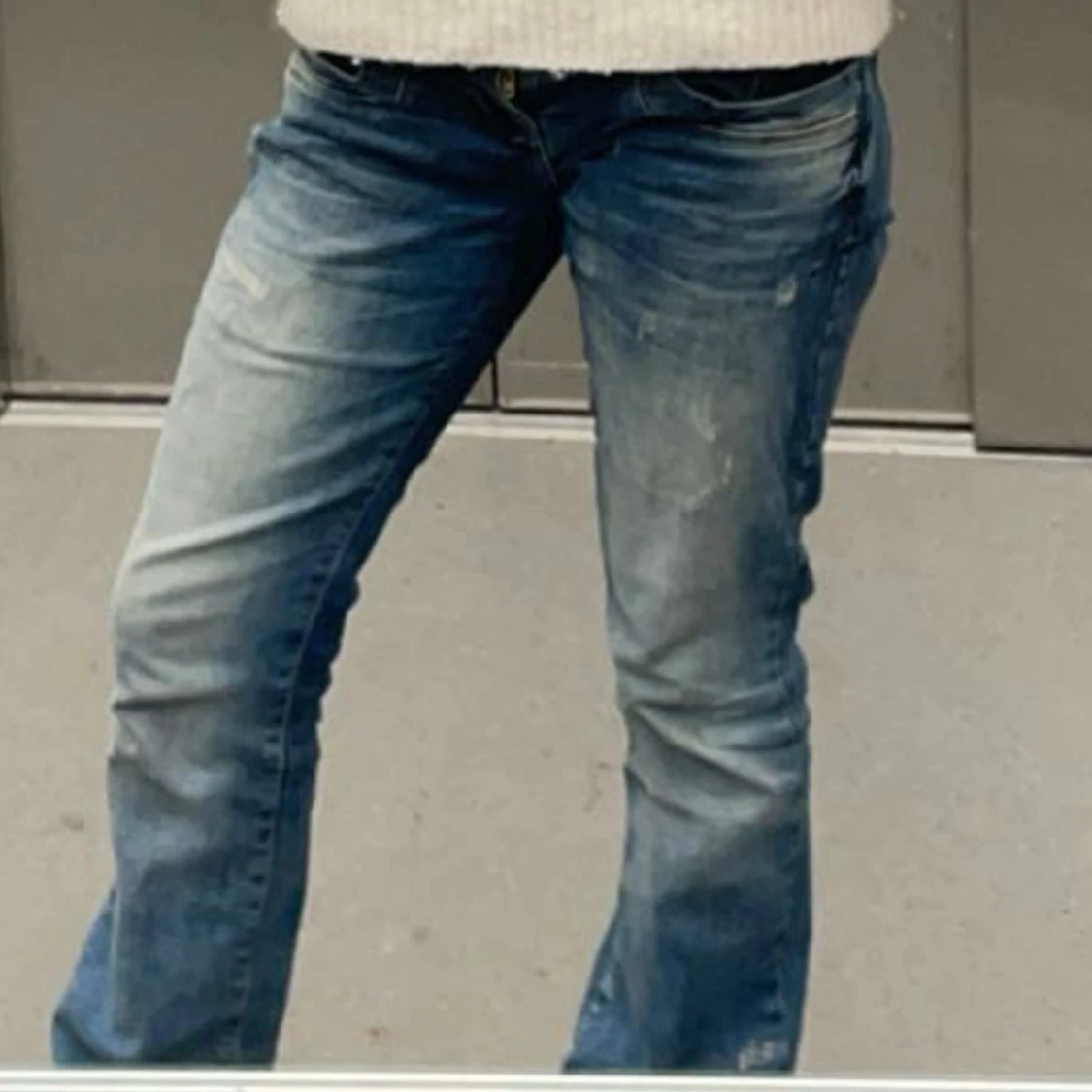 Blå bootcut jeans ltb - 2