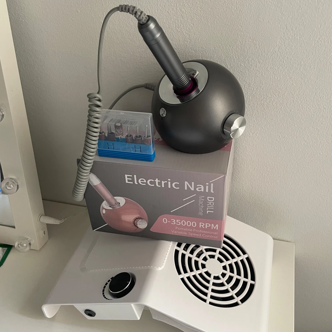 Elektrisk nagelfil+dammuppsamlare - 1