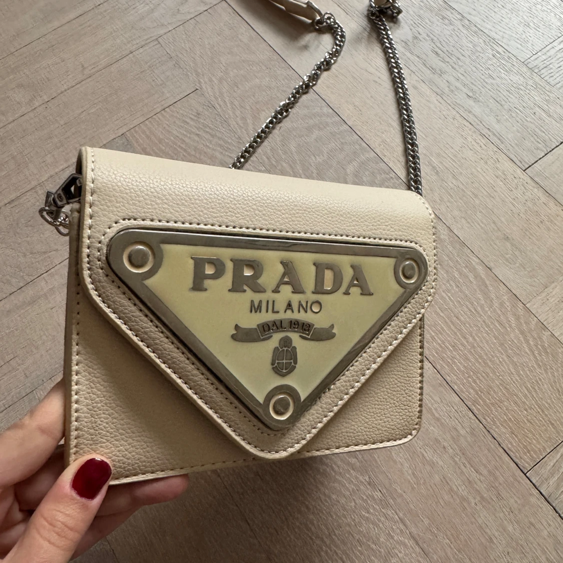 Beige axelväska  - 1