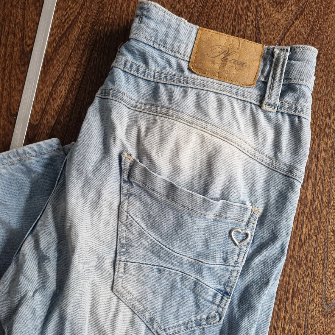 Baggy blå jeans från Please (Italien) - 3