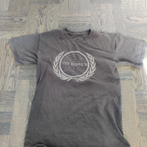 Svart t-shirt från The Berrics - Säljer en svart t-shirt från The Berrics med ett stort vitt tryck på framsidan. T-shirten har en klassisk rund hals och korta ärmar. Perfekt för en avslappnad stil eller för skate-entusiaster.