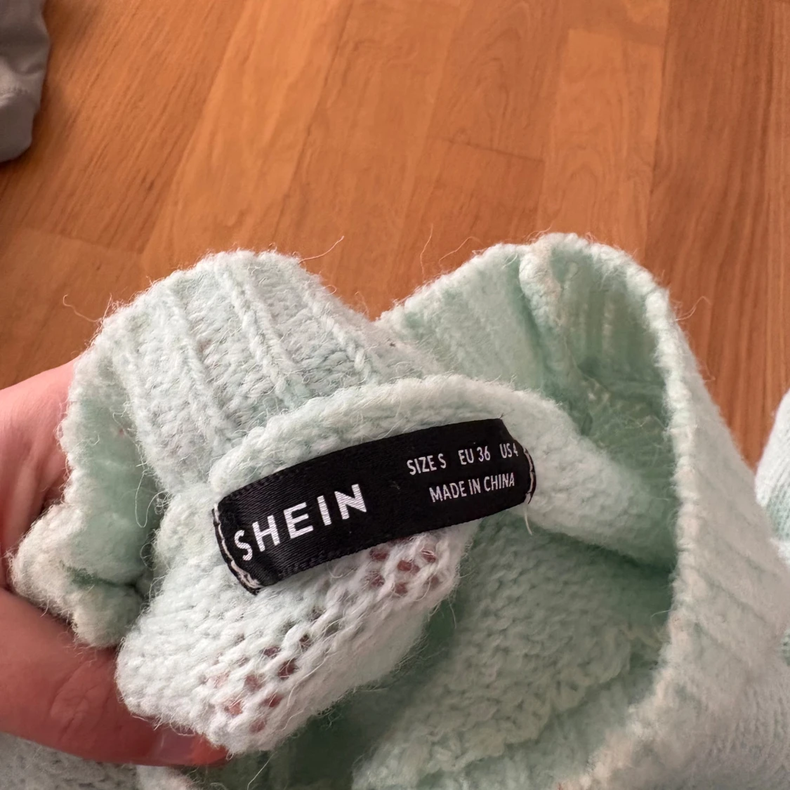 Ljusgrön stickad tröja från SHEIN - 2