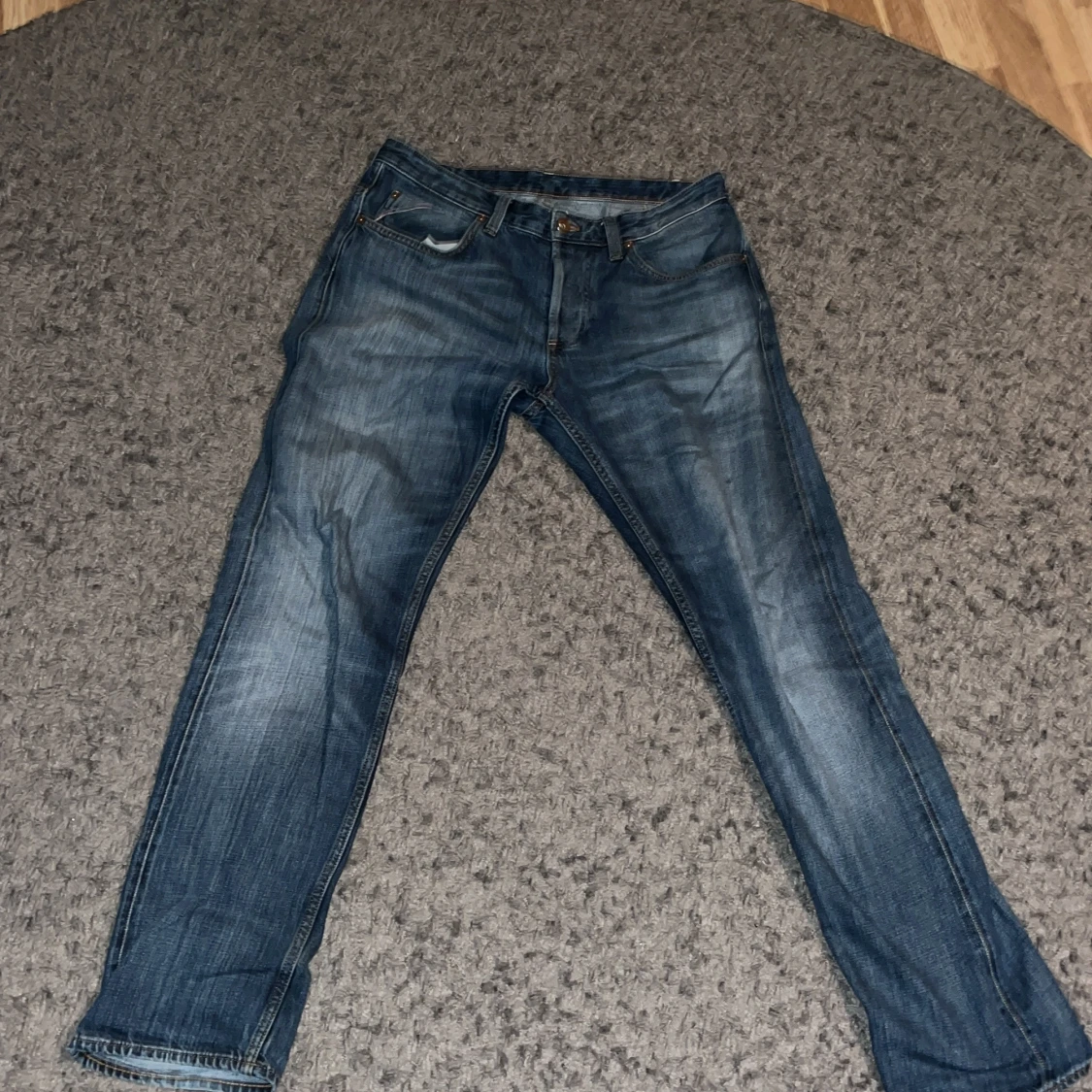 Blå jeans från Gant med raka ben